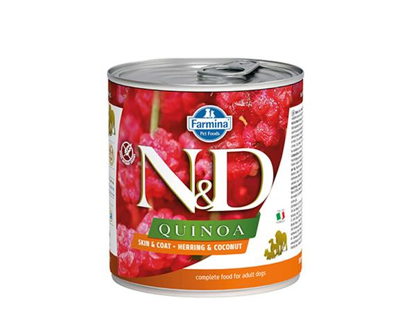 Farmina N&D dog QUINOA herring & coconut konzerva 285 g