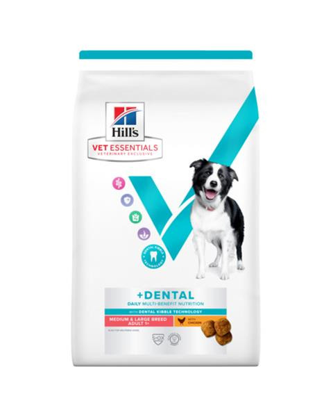 HILLS VE Canine Multi benefit Adult Dental Medium & Large Chicken 2 kg