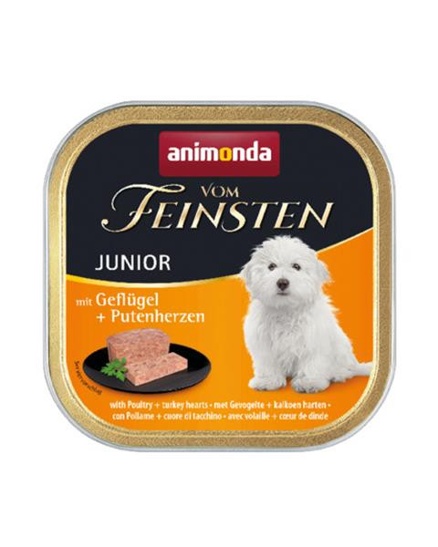 Animonda Vom Feinsten dog PUPPY hydinové a morčacie srdiečka bal. 11 x 150 g