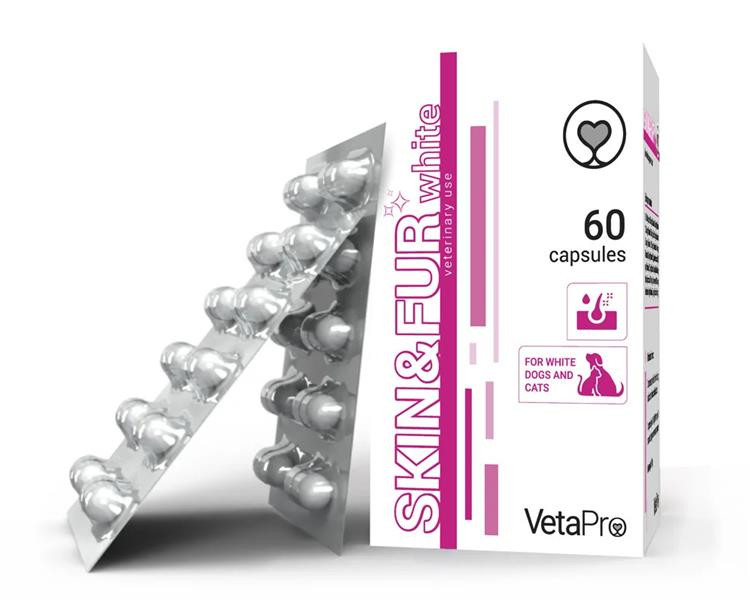 VetaPro Skin & Fur White 60 cps.