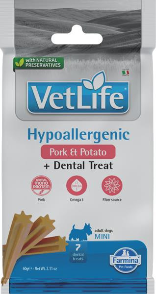 Pamlsok Farmina Vet Life Dog Hypo Pork Potato Adult Mini 60g