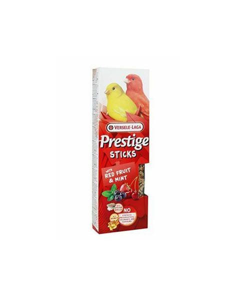 Pamlsok VL Prestige Sticks Canaries with Red Fruist & Mint 2 ks- tyčinka pre kanáriky s červeným ovocím a mätou 60 g