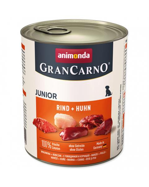 Animonda GRANCARNO® dog junior hovädzie a kura bal. 6 x 800g konzerva