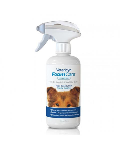 Šampón Vetericyn FoamCare + kondicionér for thick coat 473 ml