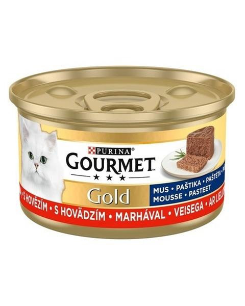 Nestlé GOURMET GOLD cat hovädzia paštéta konz.12x85 g