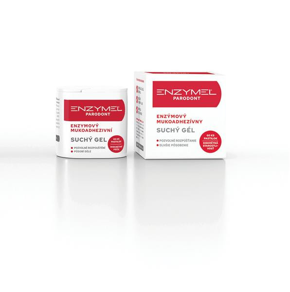 ENZYMEL Parodont enzýmový suchý gél pastilky 60ks