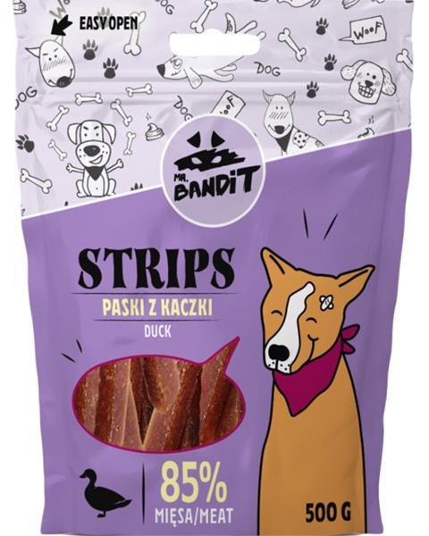 Pamlsok Mr. Bandit duck strips 500g