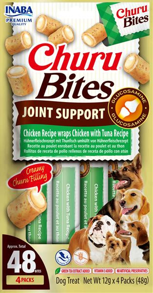 Pamlsok Inaba Churu Bites joint dog kura & tuniak 4 x 12 g
