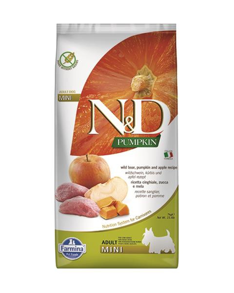 Farmina N&D dog PUMPKIN (GF) adult mini, boar & apple 7 kg