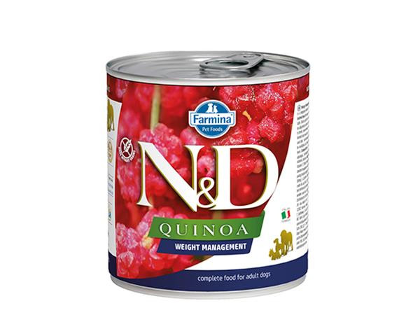 Farmina N&D dog QUINOA weight management konzerva 285 g