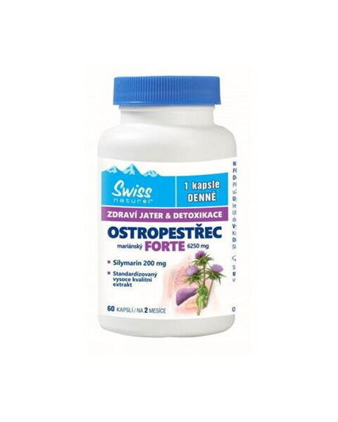 Pestrec mariánsky forte 6250 mg 60 cps.