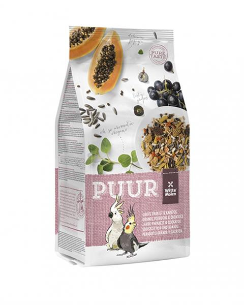 PUUR Large parakeet & cockatoo - gurmánska zmes pre veľké papagáje a kakadu 2 kg
