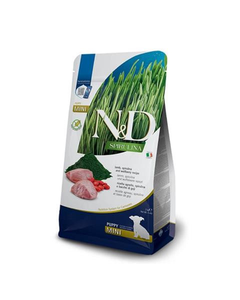 Farmina N&D dog SPIRULINA (GF) puppy mini, lamb 2 kg