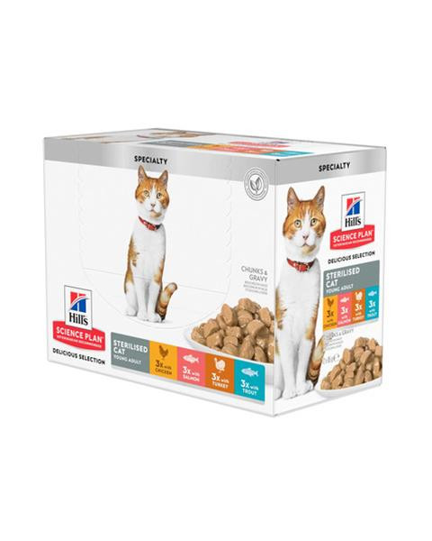 HILLS SP Fe Sterilized Young Adult Multipack KAPSIČKA NEW 1 bal./12x85 g