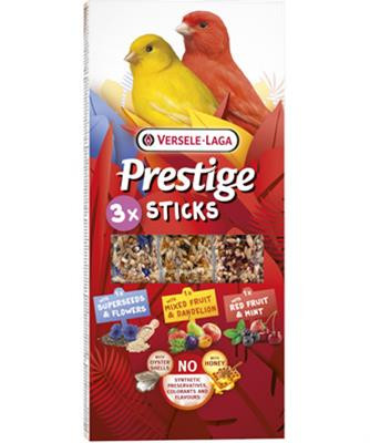 Pamlsok VL Prestige Sticks Canaries Triple Variety Pack- 3 tyčinky s rôznymi príchuťami 90 g