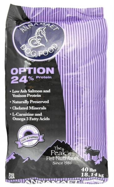 Annamaet dog Option 24% protein 18,14 kg