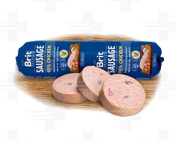 Saláma BRIT dog Chicken 800 g