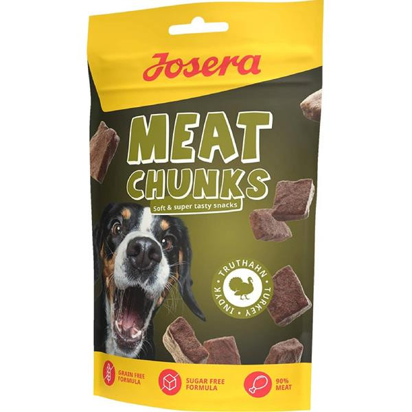 Josera pamlsok Dog Meat Chunks Turkey 70 g