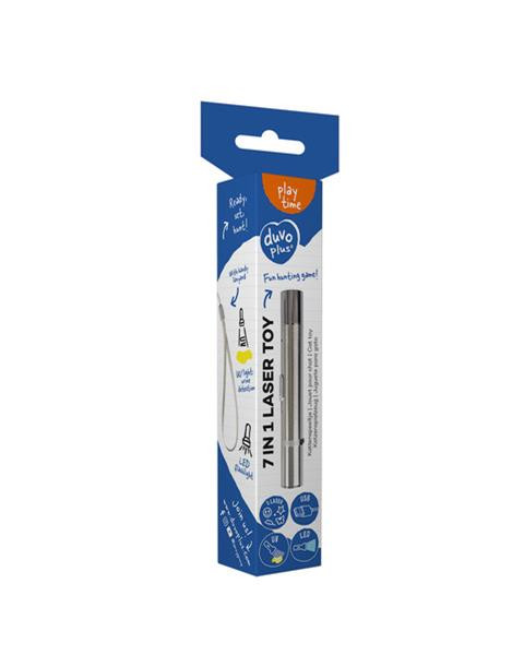 Hračka DUVO + laser 7v1 pre mačky strieborný 11,5x1,5x1,5cm