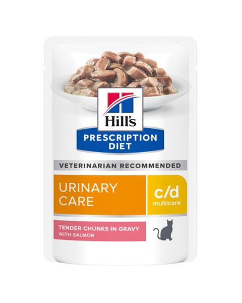 HILLS Diet Feline c/d Multicare KAPSIČKA losos 12x85 g