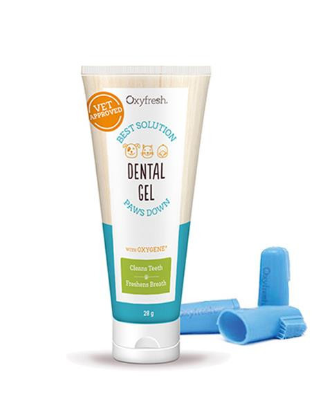 iM3 Oxyfresh dentálny gél a prstová zubná kefka (sada) 28 g