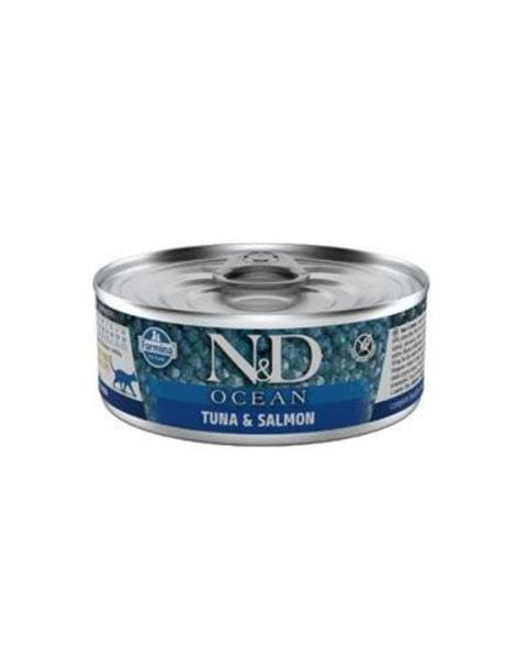 Farmina N&D cat OCEAN tuna & salmon konzerva 70 g