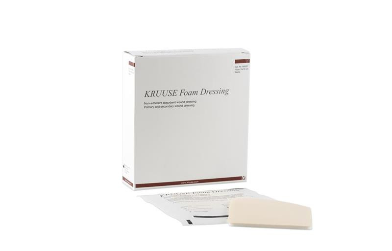 Krytie na ranu penové sterilné KRUUSE 10 x 10 cm
