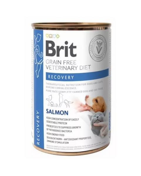 Brit Veterinary Diets GF cat + dog Recovery 400 g konzerva