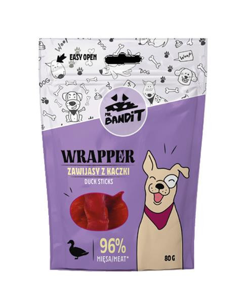 Pamlsok Mr. Bandit wrapper duck sticks 80g