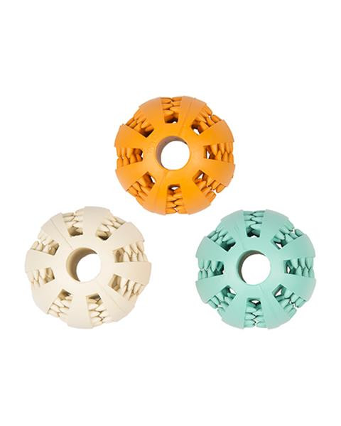 Hračka DUVO+ Lopta gumená, s príchuťou, mix farieb 5 cm