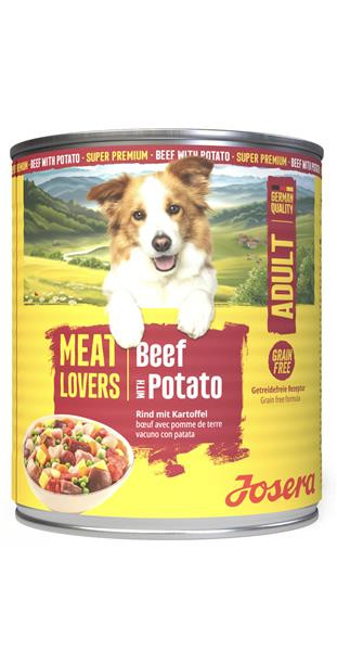 Josera konzerva Dog Meat Lovers Beef with Potato NEW 800 g