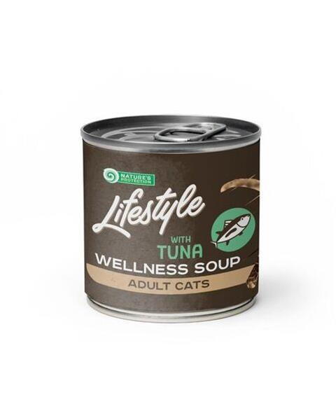 Natures P POLIEVKA cat adult Lifestyle Digestion with tuna soup 6 x 140 ml