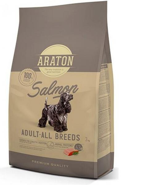 ARATON dog adult salmon NEW 3 kg