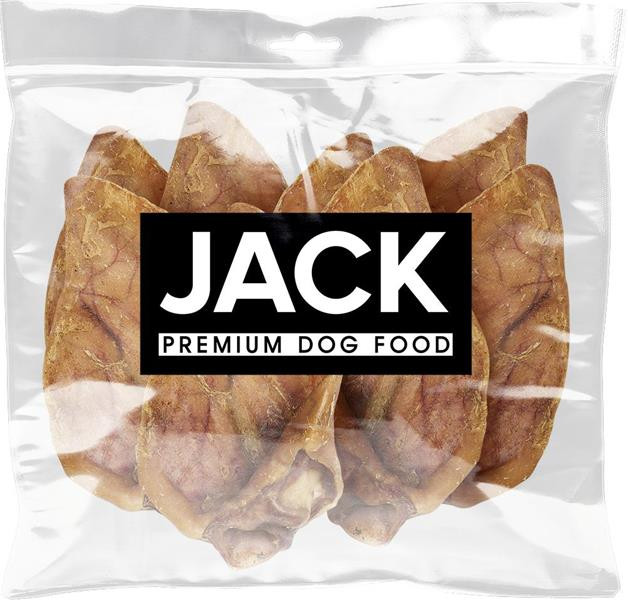 Pamlsok Jack bravčové uši XXL balenie 10 ks