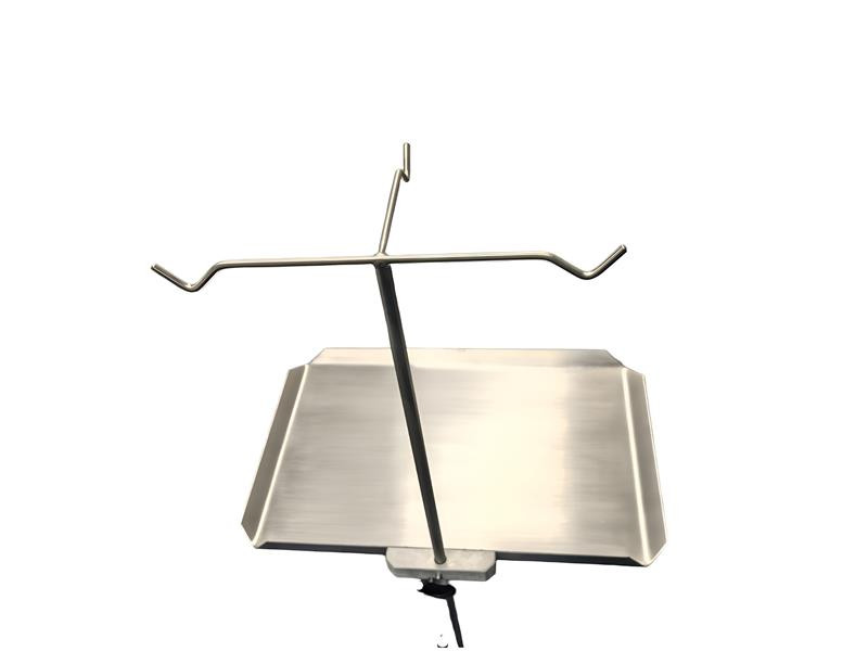 Stolík inštrumentálny k veterinárnym stolom so stojanom na infúziu 40 x 25 cm