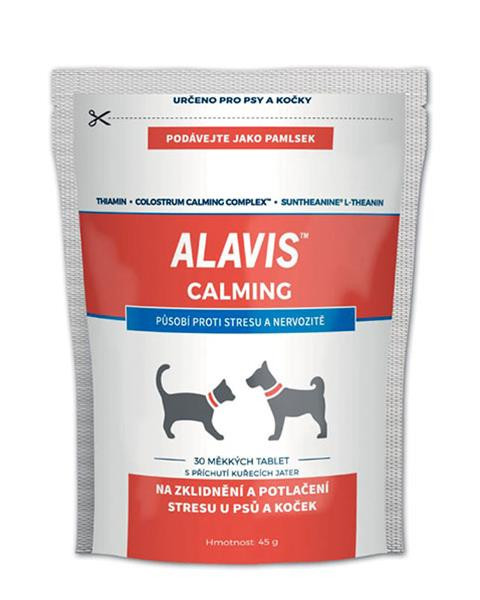 ALAVIS Calming pre psov a mačky 45 g/30 žuvacích tabliet