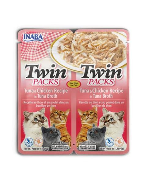 Inaba Twin Packs Cat Kapsička Tuniak & Kura 80 g