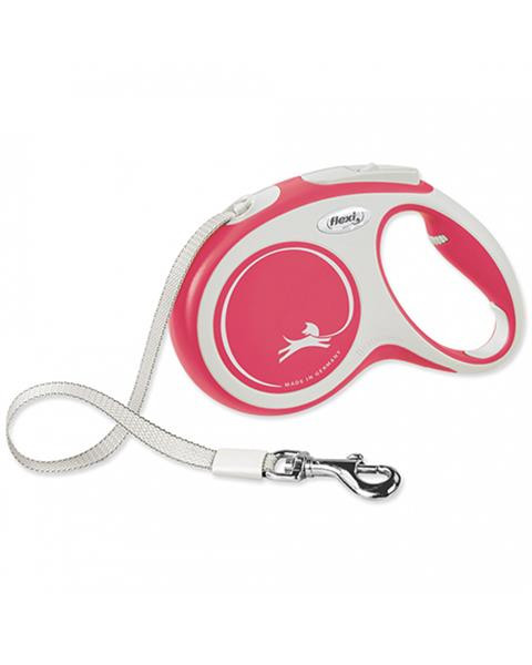 Vodítko Flexi New Comfort páska M 5 m červené (do 25 kg)