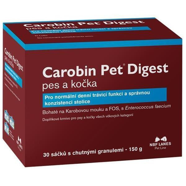 Carobin Pet Digest pes a mačka podpora trávenia 30 sáčkov x 5 g