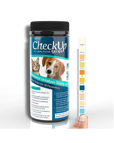CheckUp Pet Diagnostické prúžky - 10 parametrov, 50 ks