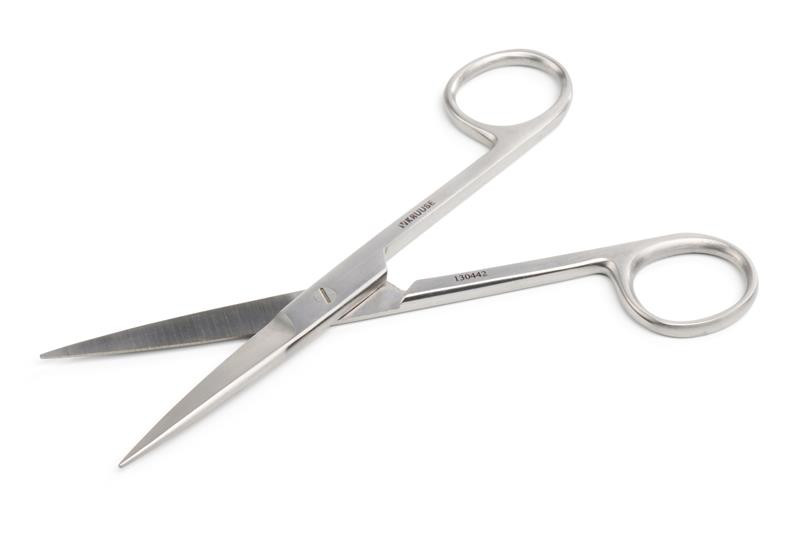 Nožnice chirurgické KRUUSE rovné O/O 145 mm