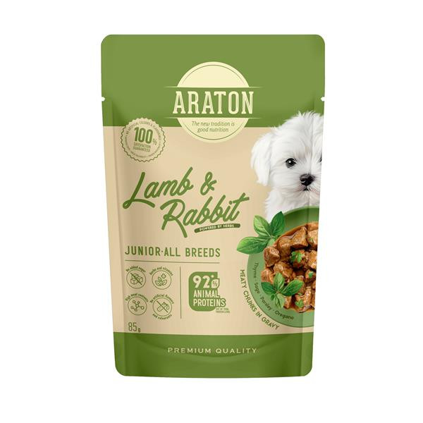 ARATON dog junior KAPSIČKA wet lamb&rabbit 85 g