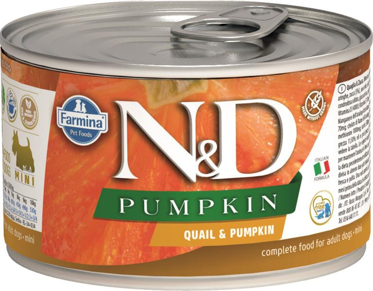Farmina N&D dog PUMPKIN & quail konzerva 140 g
