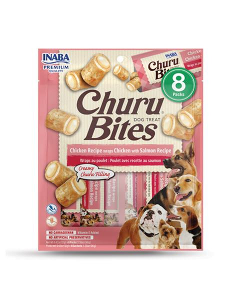Pamlsok Inaba Churu Bites dog Kura s lososom 8 túb 96 g