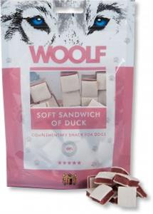 Pamlsok Woolf Dog Duck Soft Sandwich 100 g