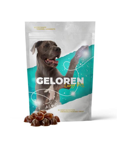 Geloren DOG L–XL žuvacie želatínové tablety, 420 g (60ks)