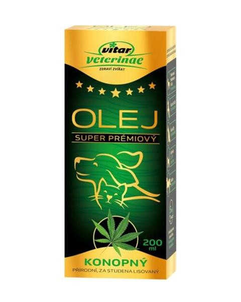 Olej konopný VITAR Veterinae 200 ml