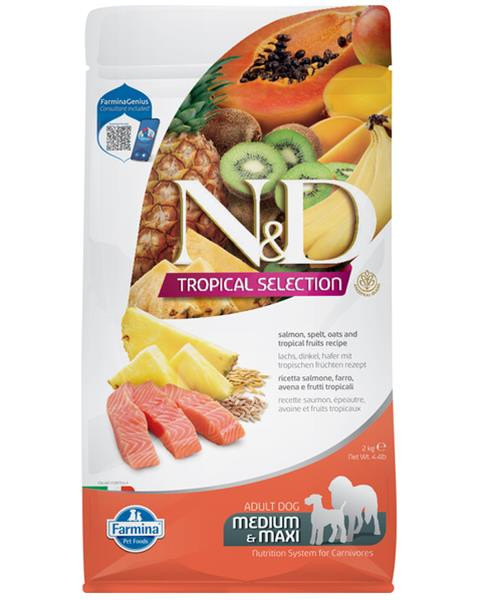 Farmina N&D dog TROPICAL SELECTION (AG) adult medium & maxi, salmon 2 kg