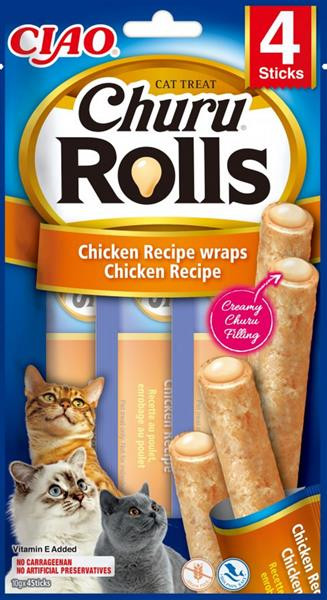 Pamlsok Inaba Churu Rolls cat Kura 4 tuby 40 g