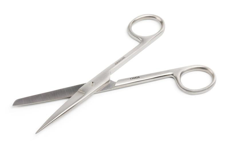 Nožnice chirurgické KRUUSE rovné O/T 145 mm